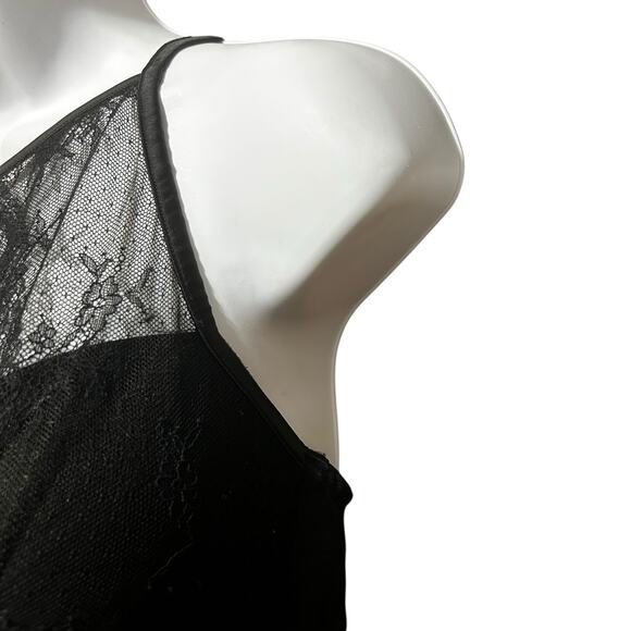 Auden Women Babydoll Lace Lingerie Slip XL Black Sheer Romantic Goth Boudoir - Picture 6 of 11